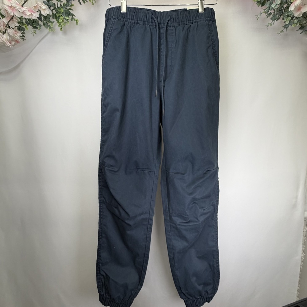 No Boundaries Women's Jogger Pants Navy Size S(28-30) Drawstring Elastic Cuffs
